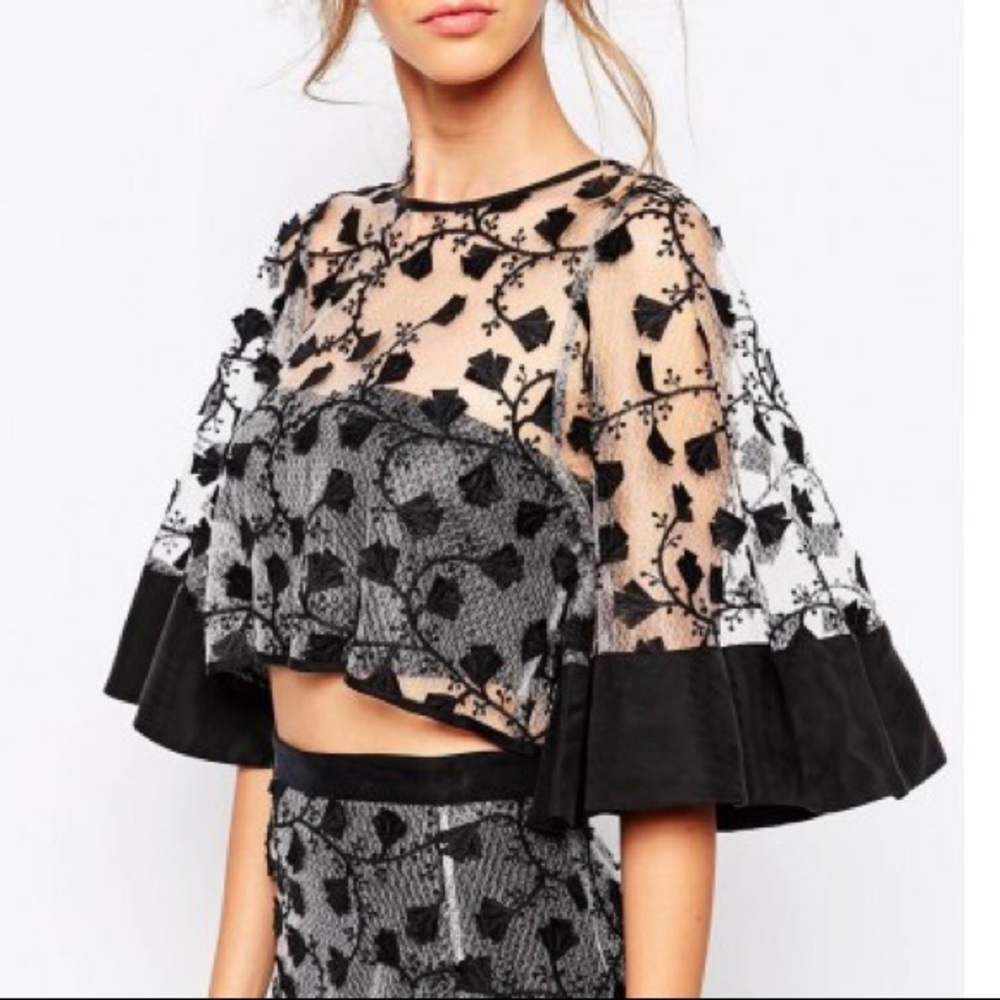 Last Call♦️Alice McCall Sheer Cropped Top - Picture 1 of 5